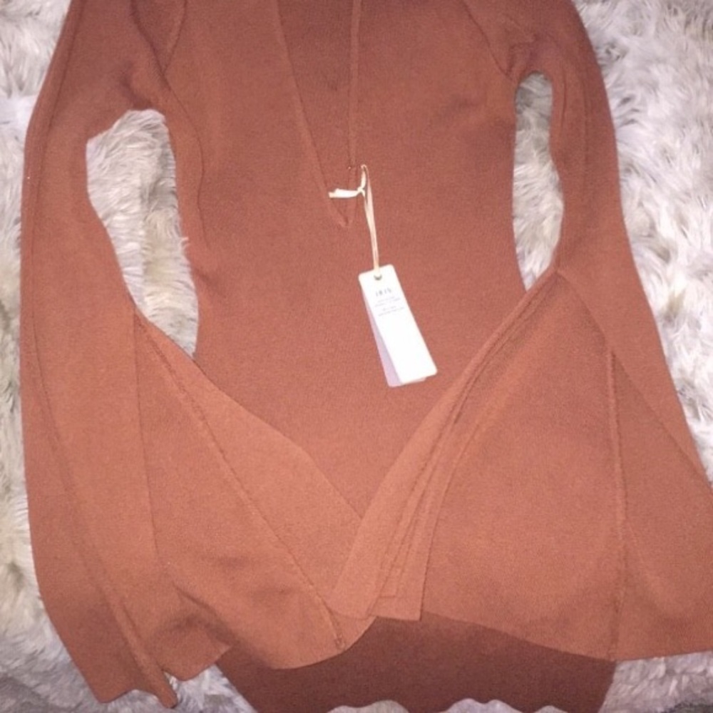 Low cut sexy brown dress ;)